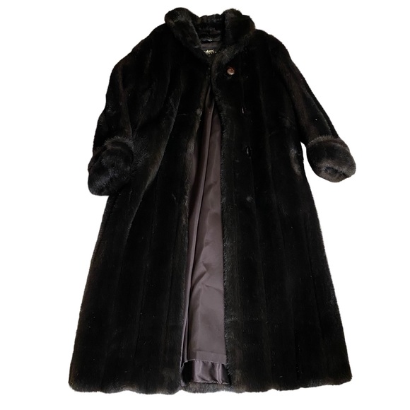 Luxurious Black Teddy Coat - Size 12 - Picture 5 of 7